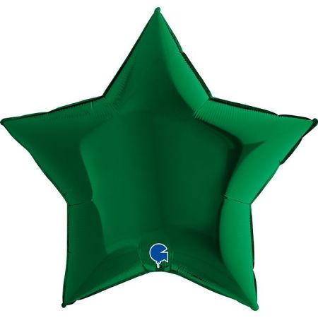 Шар (36''/91 см) Звезда, Темно-зеленый