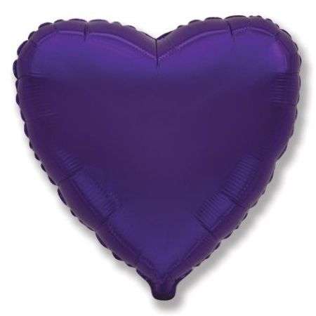 Шар (32''/81 см) Сердце, Фиолетовый
