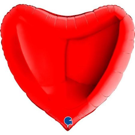 Шар (36''/91 см) Сердце, Красный