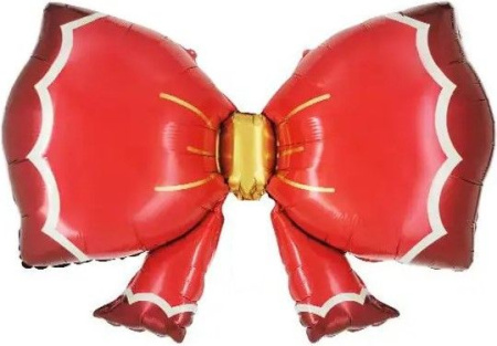 Шар (36''/91 см) Фигура, Бант, Красный