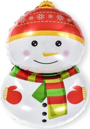 Шар (32''/81 см) Фигура, Счастливый снеговик