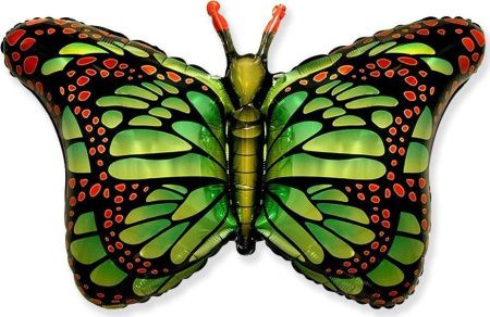 Шар (38''/97 см) Фигура, Бабочка-монарх, Зеленый