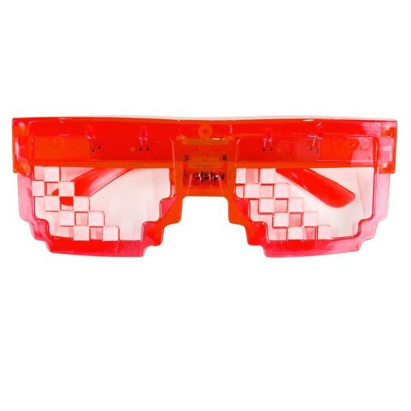 Светодиодные очки, Пиксели, Ассорти, 15*5*3 см