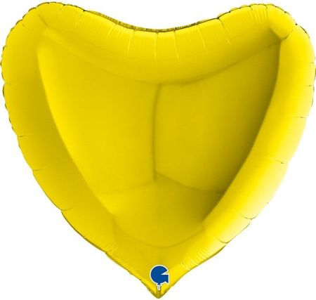 Шар (36''/91 см) Сердце, Желтый