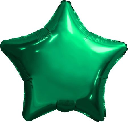 Шар (19''/48 см) Звезда, Зеленый